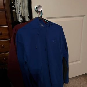 Men’s blue champion hoodie